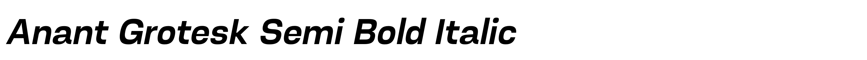 Anant Grotesk Semi Bold Italic